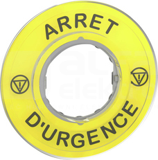 ZBY9120*ARRET D URGENCE ZO ETYKIETA OKRAGLA D60 WYL.BEZ