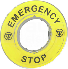 ZBY9320*EMERGENCY STOP ETYKIETA OKRAGLA D60 WYL.BEZ