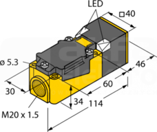 NI40U-CP40-VP4X2 Czujnik indukcyjny