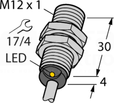 BI2-EG12-Y1X/S100 7M Czujnik indukcyjny