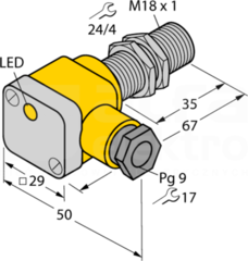BI5-EG18SK-Y1X Czujnik indukcyjny