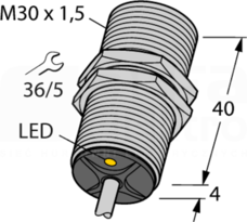 BI10-EG30-Y1X/S100 7M Czujnik indukcyjny