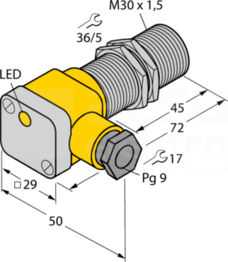 BI10-G30SK-Y1X Czujnik indukcyjny