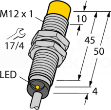 NI8-M12-AD4X Czujnik indukcyjny