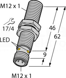 BIM-M12E-AG4X-H1144 Czujnik magneto-indukcyjny
