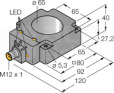 BI65R-Q80-AP6X2-H1141 Czujnik indukcyjny