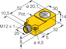 BI20R-Q14-LU-H1141 Czujnik indukcyjny
