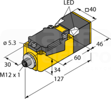 NI50U-CP40-AP6X2-H1141 Czujnik indukcyjny