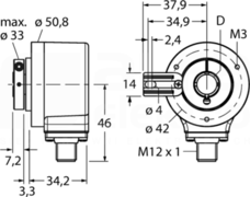 Ri-12H15T-2B4096-H1181 Enkoder obrotowy inkrementalny