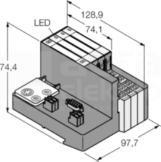 TI-BL20-DPV1-S-6 Zestaw do prostej komunikacji I/O IP20