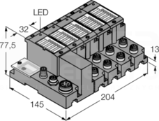 TI-BL67-EN-S-8 Zestaw do komunikacji I/O IP67