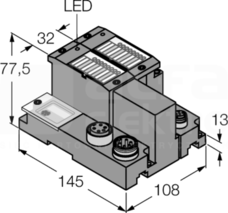 TI-BL67-DN-S-2 Zestaw do prostej komunikacji I/O IP67