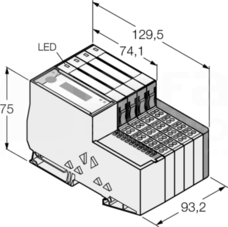 TI-BL20-E-CO-S-8 Zestaw do komunikacji I/O IP20