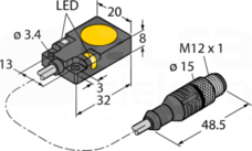 TB-Q08-0.15-RS4.47T Kabel przyłączeniowy