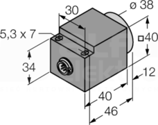 NI25-CQ40-L1131/S1102 Czujnik indukcyjny
