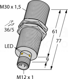 BI10NF-EM30HE-AN6X2-H1141 Czujnik indukcyjny