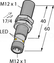 BI2,5FE-EM12FE-AP6X-H1141 Czujnik indukcyjny
