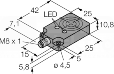 BI8U-Q10-AP6X2-V1131 Czujnik indukcyjny