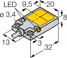 BI8U-Q08-AP6X2 Czujnik indukcyjny