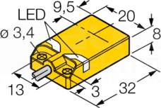 NI10U-QP08-AN6X2 Czujnik indukcyjny
