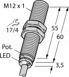 BC3-M12-AN6X Czujnik pojemnościowy