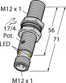 BC3-M12-AP6X-H1141 Czujnik pojemnościowy