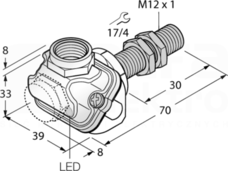 BI2-EM12WDTC-Y1X Czujnik indukcyjny