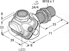 BI5-EM18WDTC-Y1X Czujnik indukcyjny