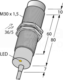 NI15-M30-AZ3X/S120 Czujnik indukcyjny