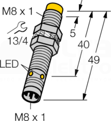 NI6U-EG08-AN6X-V1131 Czujnik indukcyjny