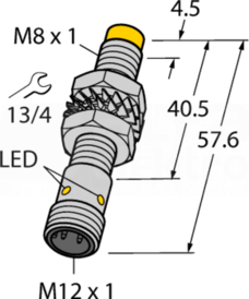 NI5-M08E-AP6X-H1341 Czujnik indukcyjny