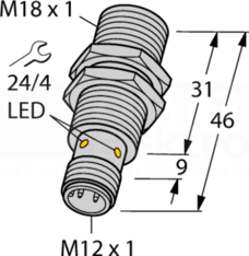 BI8-M18K-AP6X-H1141 Czujnik indukcyjny