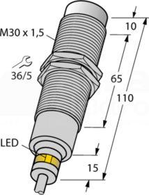 NI15-EM30D-VP6X/S120 Czujnik indukcyjny