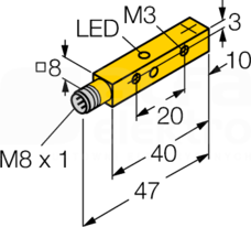 NI4U-Q8SE-RP6X-V1131 Czujnik indukcyjny