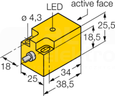 NI10-Q25-AP6X Czujnik indukcyjny