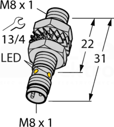 BI1,5-EG08K-AN6X-V1131 Czujnik indukcyjny