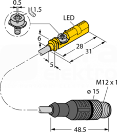 BIM-UNT-AG41X-0,3-RS4.23/S1139/S1160 Czujnik magneto-indukcyjny