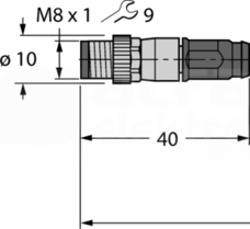 PSGS4M-RJ45S-4414-10M Przewód czujnikowy PUR