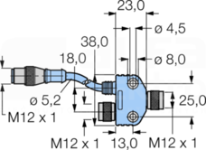 VB2-FKM-FKM-RSC572-1M Akcesoria dla systemów sieciowych