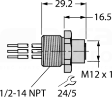 FKV48-0,3M/14,5/C1117 Akcesoria dla systemów sieciowych
