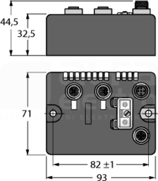 BLCCO-2M12S-2RFID-S Stacja sieciowa dla CANOPEN