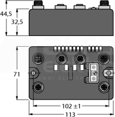 BLCDP-2M12MT-2RFID-A Stacja sieciowa dla PROFIBUS-DP