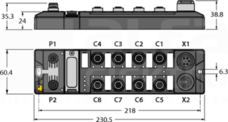 TBDP-L2-8DIP-8DOP Moduł I/O sieci PROFIBUS-DP