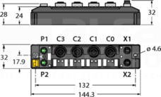 TBEN-S2-8DXP Moduł I/O sieci ETHERNET