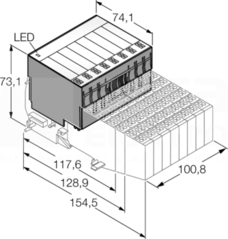 BL20-32DI-24VDC-P Moduł BL20