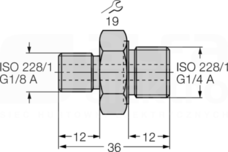 PCV-G1/8A4 Adapter do czujników