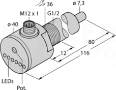 FCS-G1/2A4-AP8X-H1141/L080 Czujnik przepływu