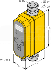 FCMI-15D12DYA4P-LIUP8X-H1141 Czujnik przepływu