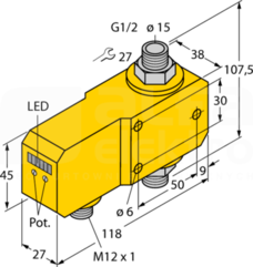 FCI-D15A4P-LIX-H1141 Czujnik przepływu