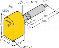FCS-N1/2A4P-AP8X-H1141/L120 Czujnik przepływu